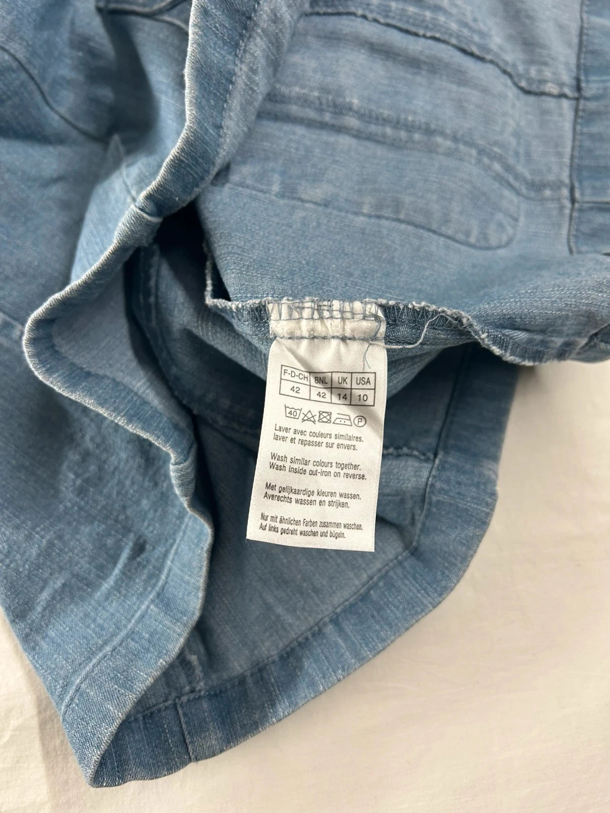 Blauwe denim shirt damart – photo 7